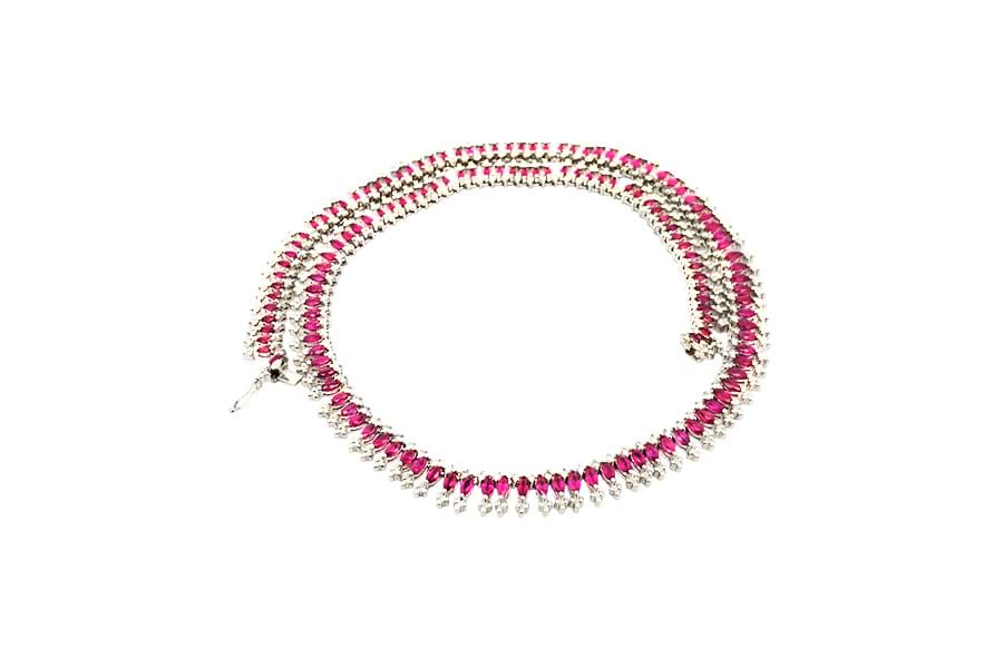 K18×サファイア×ダイヤモンドネックレス S12.00ct MD2.50ct