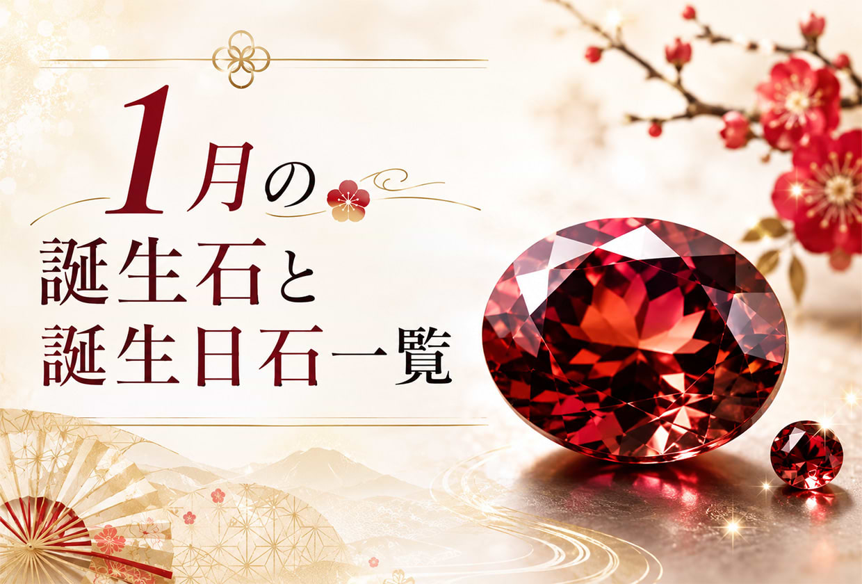 1月の誕生石と誕生日石一覧|ガーネットの特徴やお手入れ方法を解説