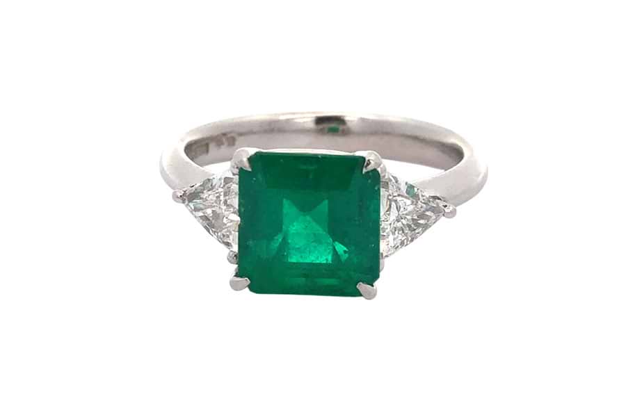 Pt900×コロンビアエメラルド×ダイヤモンドリング コロンビアE2.25ct MD0.60ct