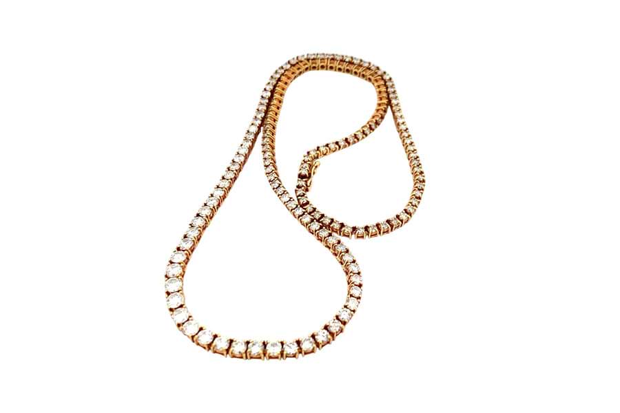 K18×ダイヤモンドネックレス MD10.21ct