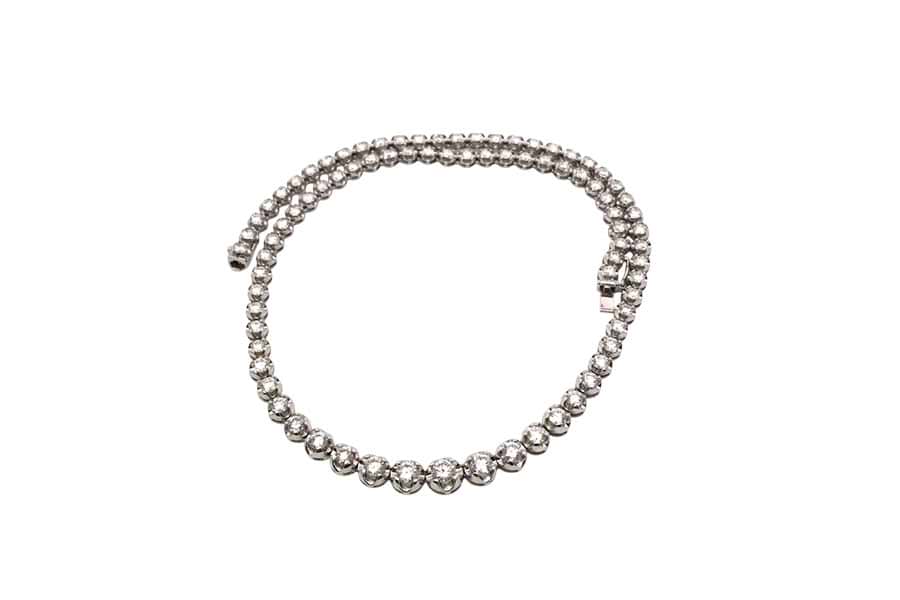 Pt850×ダイヤモンドネックレス MD10.50ct