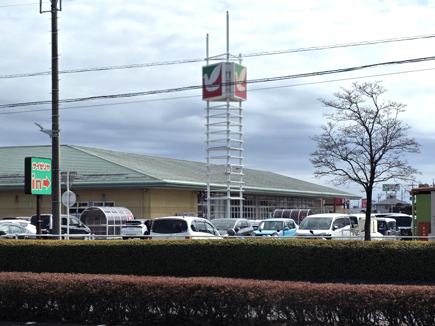 ヨークベニマル大田原店さん・サイゼリア大田原店さんを右手にそのまま通過します