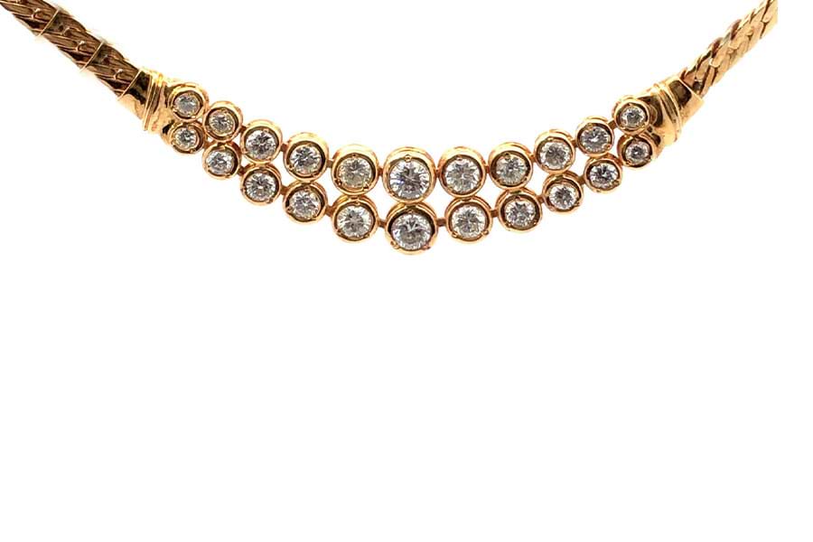 K18×ダイヤモンドネックレス MD4.00ct