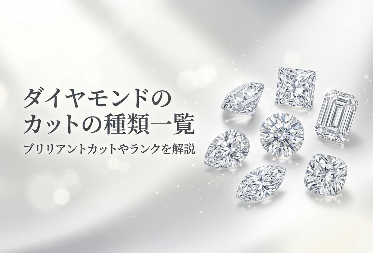 ダイヤモンドのカットの種類一覧|ブリリアントカットやランクを解説