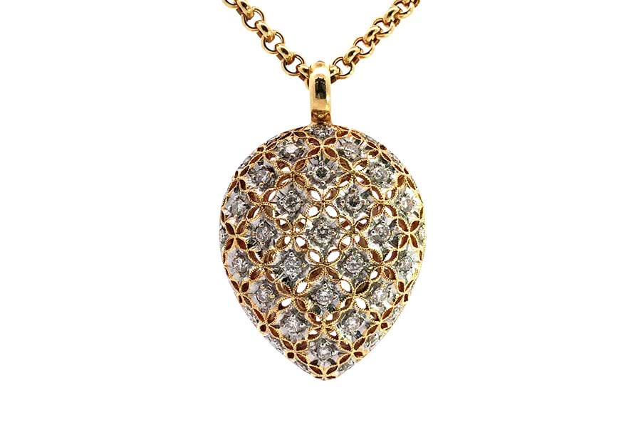 K18×750×ダイヤモンドネックレス MD2.00ct