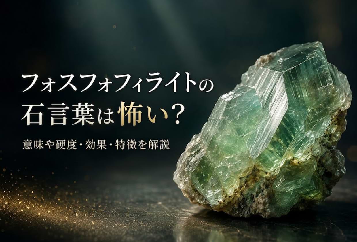 フォスフォフィライトの石言葉は怖い？ 意味や硬度・効果・特徴を解説
