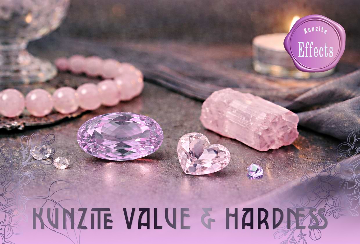 クンツァイトの効果は？ 石言葉や意味・価値・値段・硬度を解説