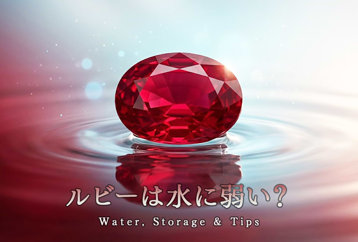 ルビーは水に弱い? 適切なお手入れ方法や保管方法・注意点を解説