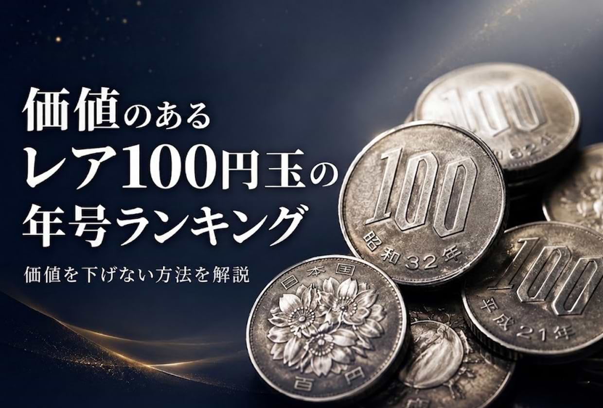 価値のあるレア100円玉の年号ランキング｜価値を下げない方法を解説