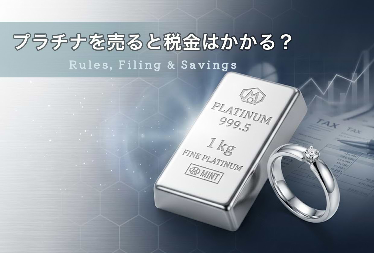 プラチナを売ると税金はかかる? 条件や計算方法・確定申告まで解説