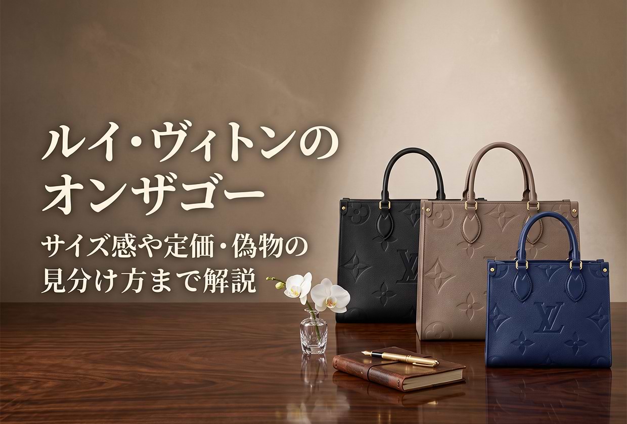 ルイ・ヴィトンのオンザゴー|サイズ感や定価・偽物の見分け方まで解説