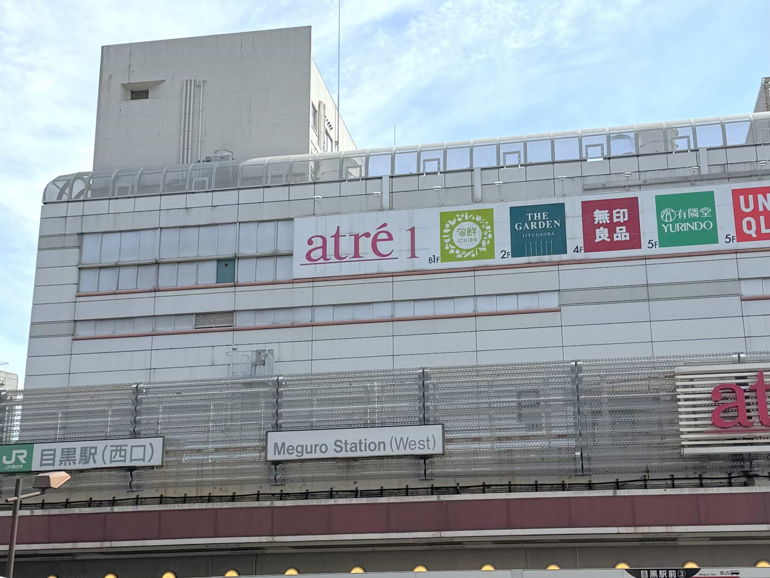 目黒駅西口を正面に見て、右側へ進みます
