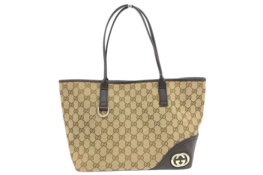 グッチ ニューブリット GGキャンバス トートバッグ 169946