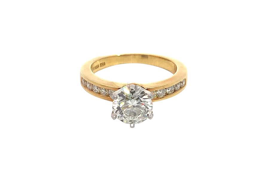 ティファニー ソリティア チャネルセッティング リング D1.08ct