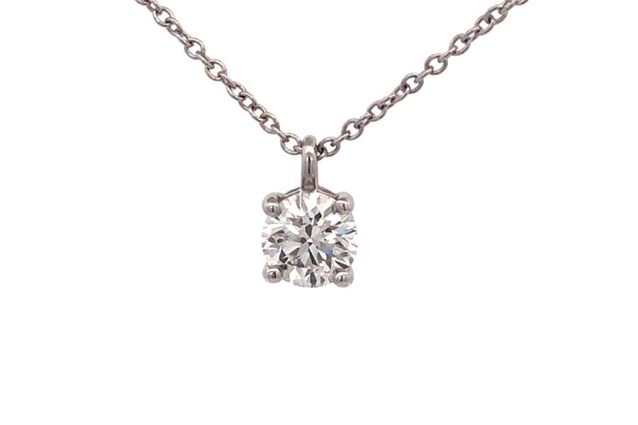 ティファニー ソリティア ネックレス D0.51ct