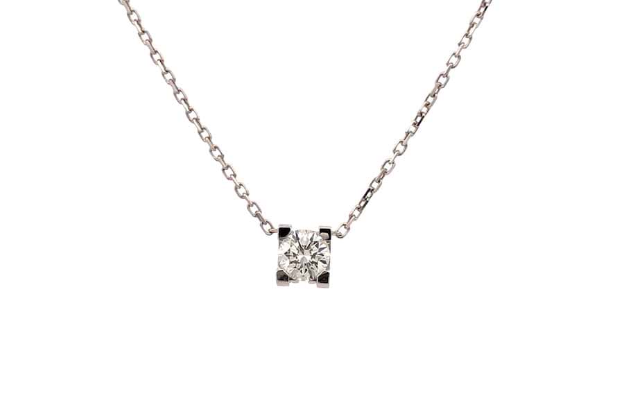 カルティエ C ドゥ ネックレス D0.30ct