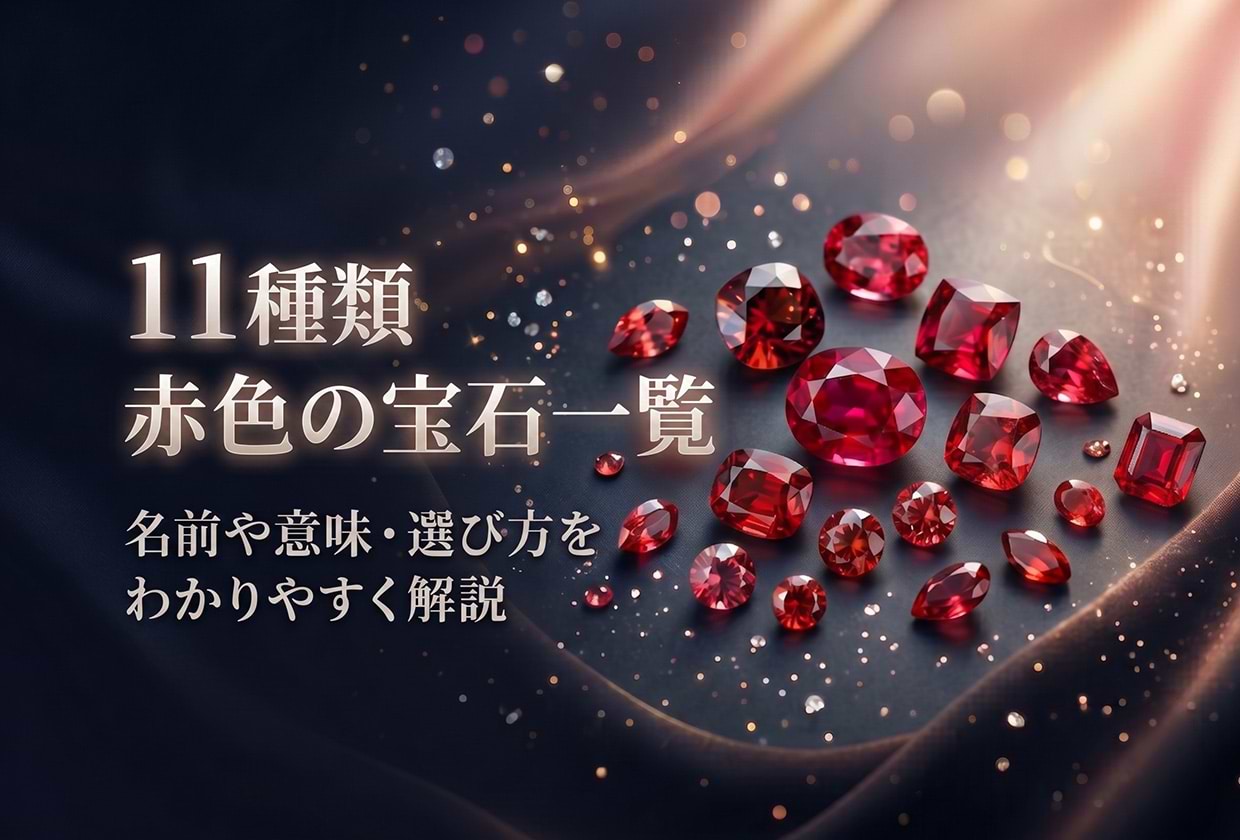 【11種類】赤色の宝石一覧｜名前や意味・選び方をわかりやすく解説