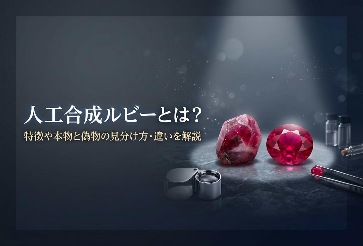 人工合成ルビーとは？ 特徴や本物と偽物の見分け方・違いを解説