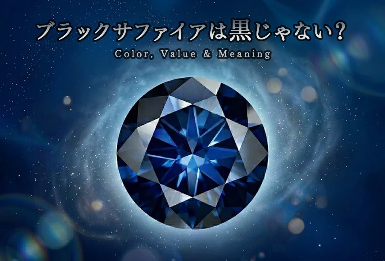 ブラックサファイアは黒っぽいけど黒じゃない？ 特徴や価値を解説