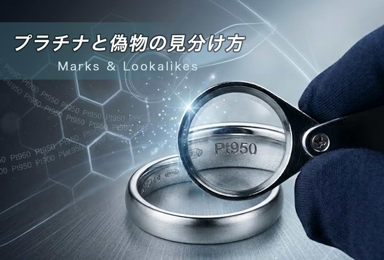 プラチナの偽物の見分け方|間違えられやすい刻印や金属も解説
