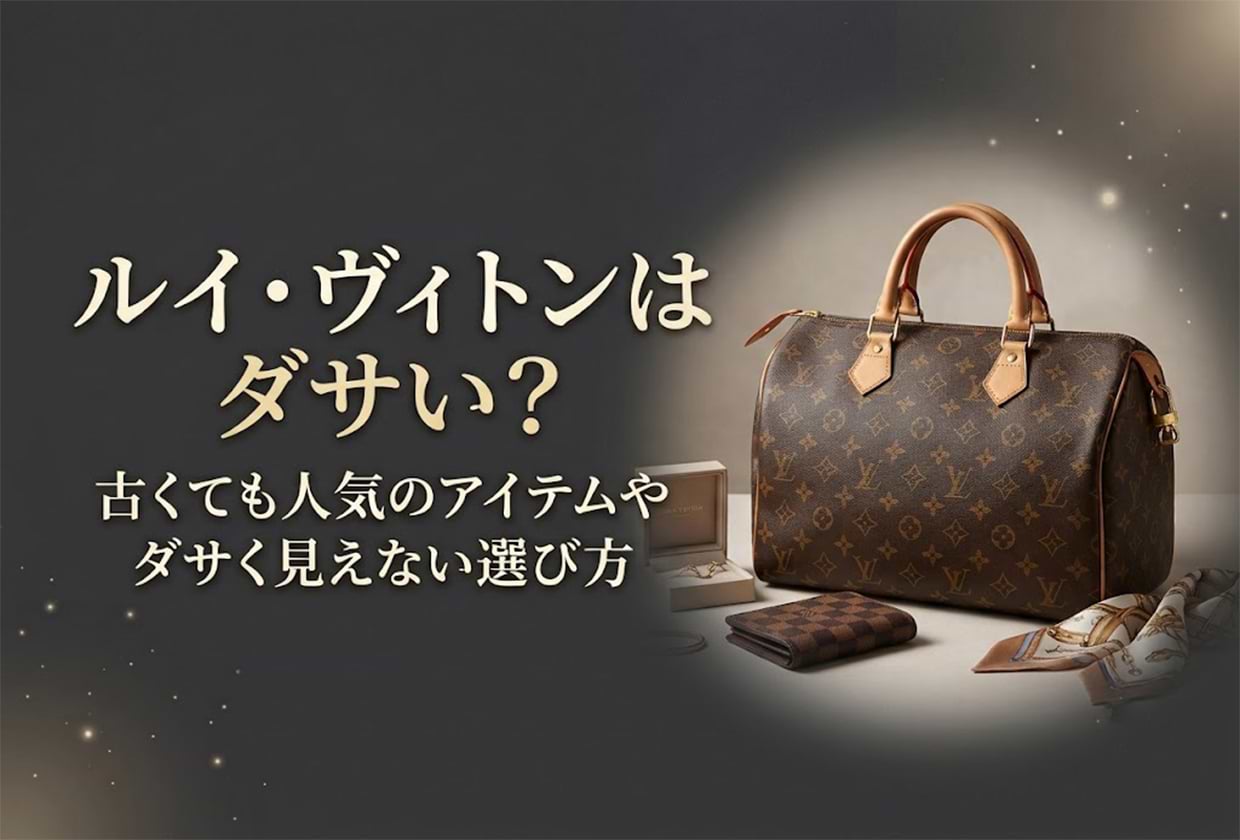 ルイ・ヴィトンはダサい? 古くても人気のアイテムやダサく見えない選び方