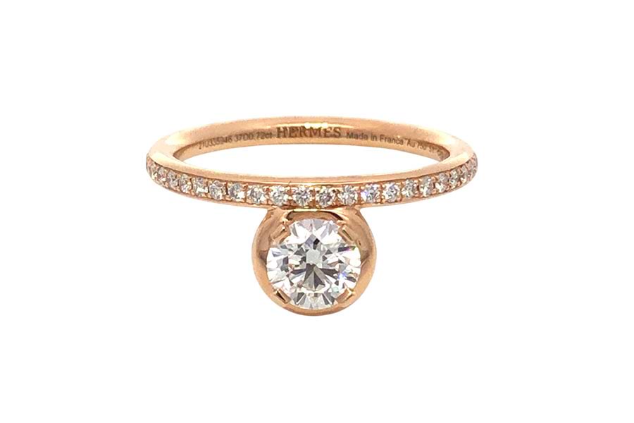 エルメス ソリテール リング プティ ジュテ D0.72ct