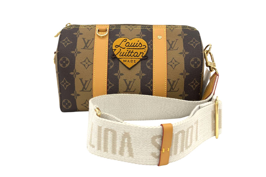 ルイ・ヴィトン LV×NIGO モノグラムストライプ シティ キーポル M45963