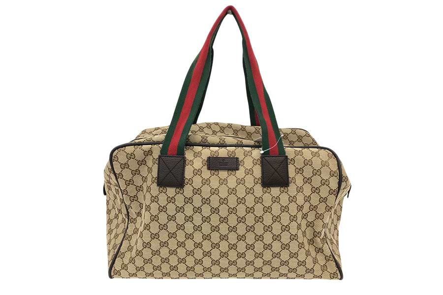 GUCCI GGキャンバス ボストンバッグ　鑑定済 グッチ GGキャンバス シェリーライン ボストンバッグ 153240 の買取