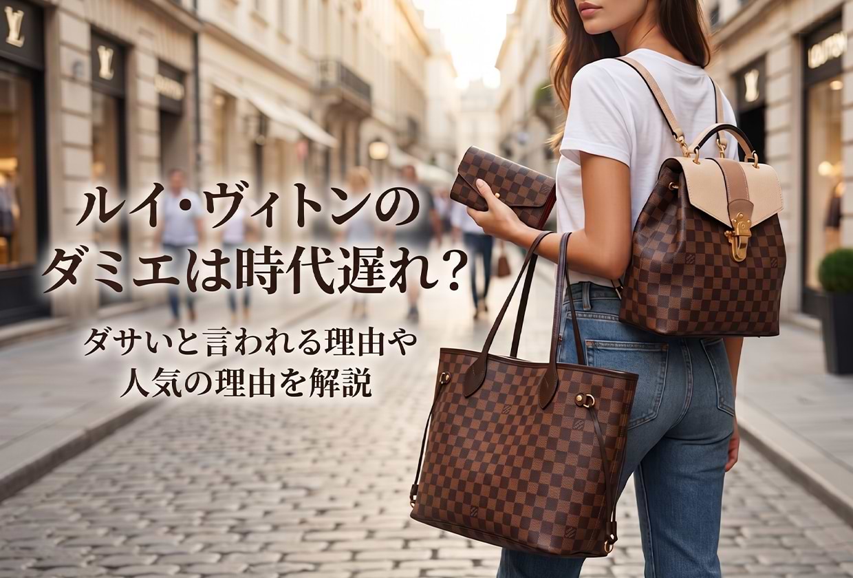 ルイ・ヴィトンのダミエは時代遅れ? ダサいと言われる理由や人気の秘訣を解説
