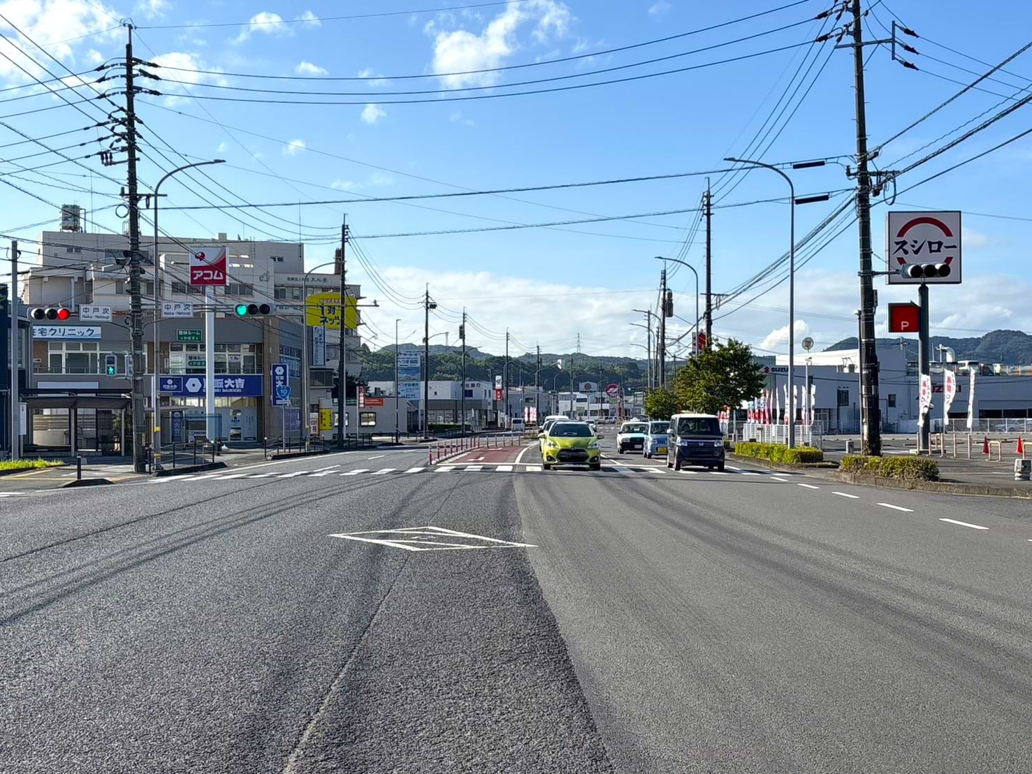 当店の向かい側には、スシロー大分中戸次店様がございます。