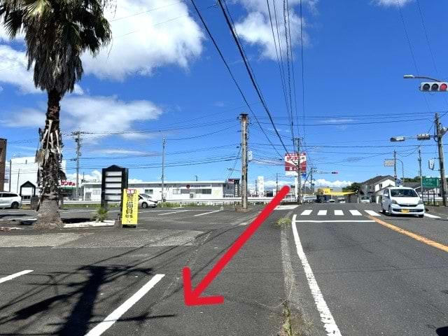 サンキュー北指宿店を右手に、国道226号線を直進します