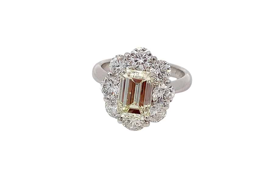 リング Pt900 約12号 ダイヤ2.372ct ダイヤ2.52ct