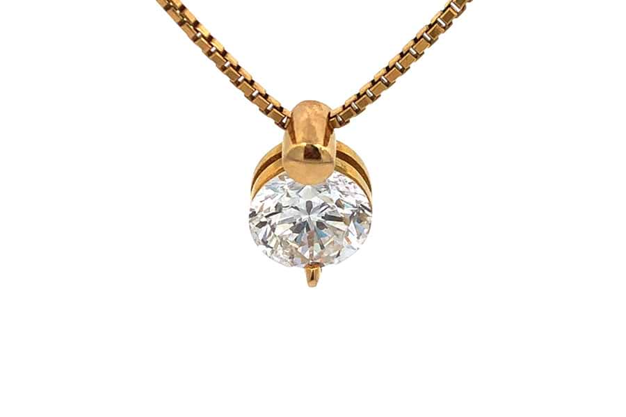 K18×ダイヤモンドネックレス D2.023ct