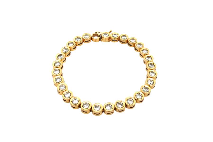 K18×ダイヤモンドブレスレット MD5.00ct