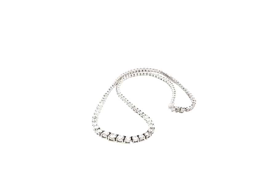 ネックレス Pt850 全長約42.2㎝ ダイヤ10.00ct