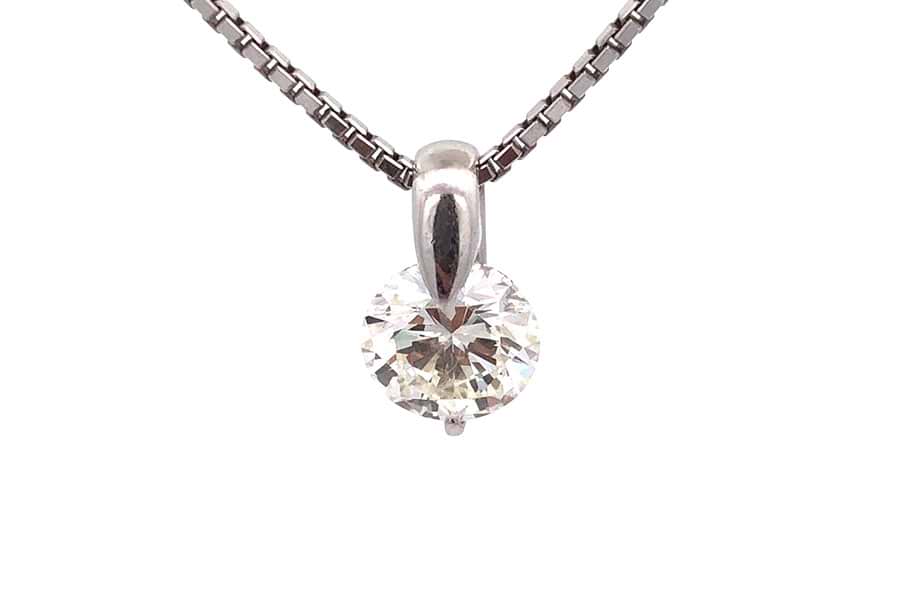 Pt900×Pt850×ダイヤモンドネックレス D2.18ct