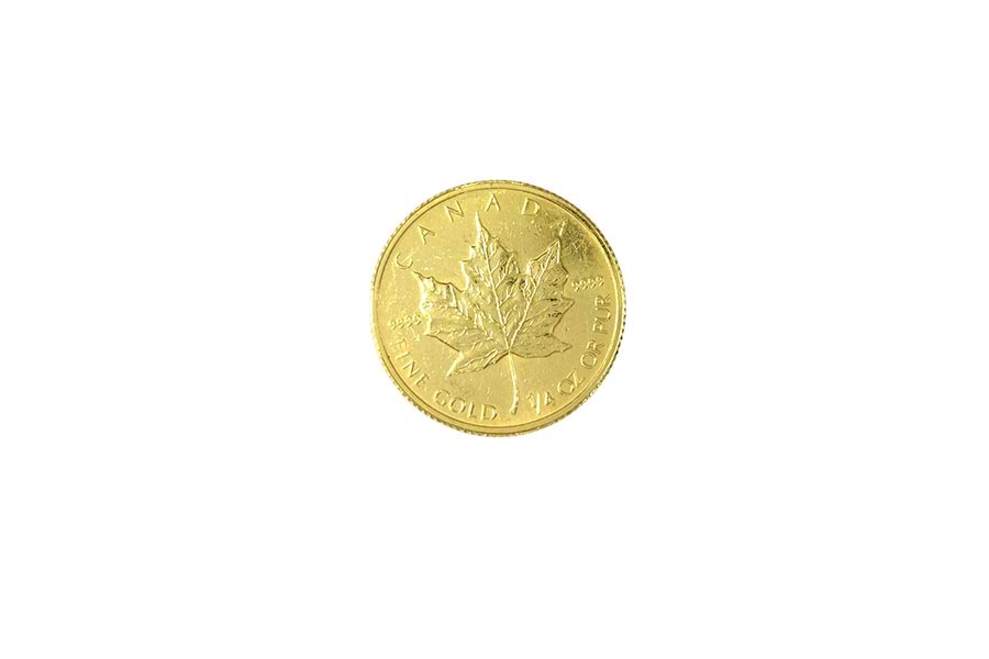 メイプルリーフ金貨1/4oz