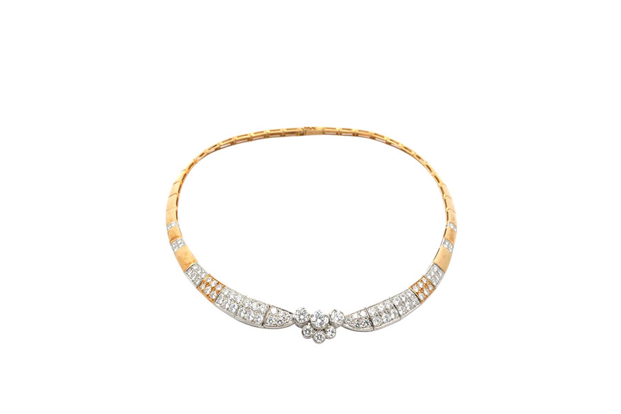 Pt900×750×ダイヤモンドネックレス MD6.28ct