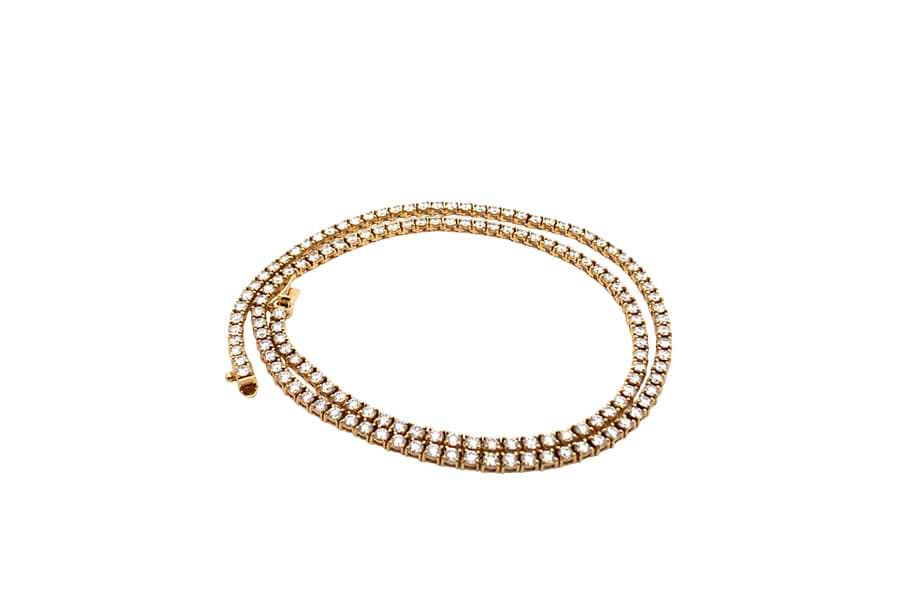 K18×ダイヤモンドネックレス MD9.13ct