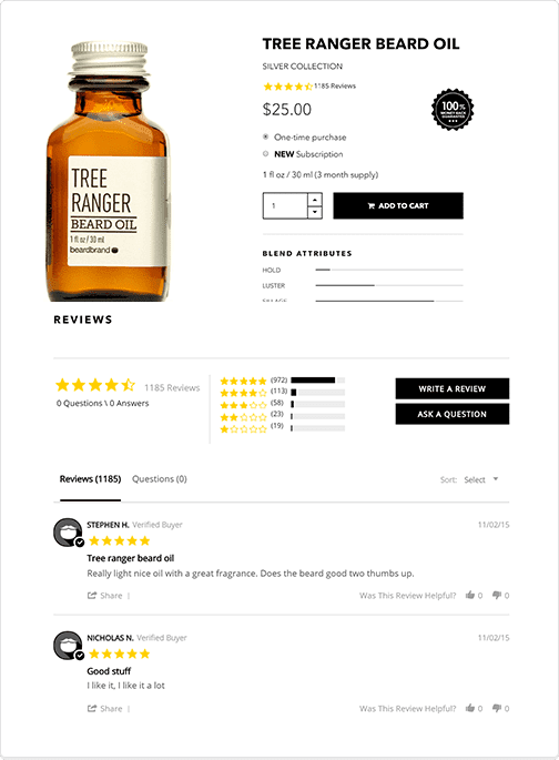 Beardbrand-widget