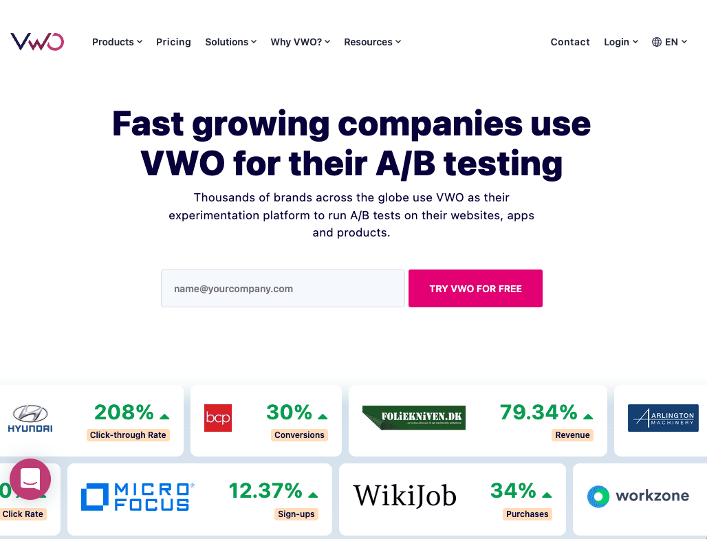 VWO（Visual Website Optimizer）