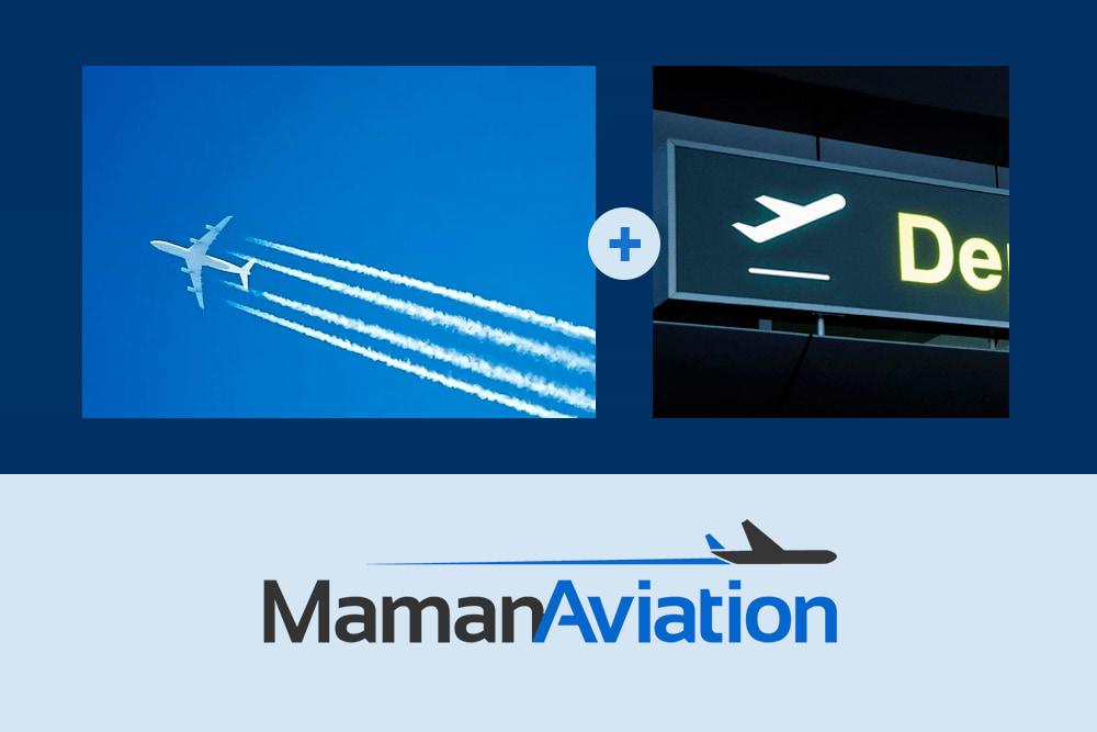 מיתוג של Maman Aviation לוגו