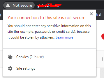 התקנת תעודת SSL אתר לא מאובטח
