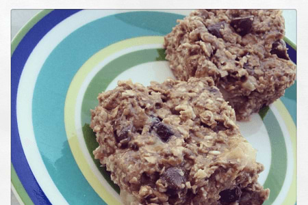 No Bake Chocolate Chip Protein Squares thumbnail