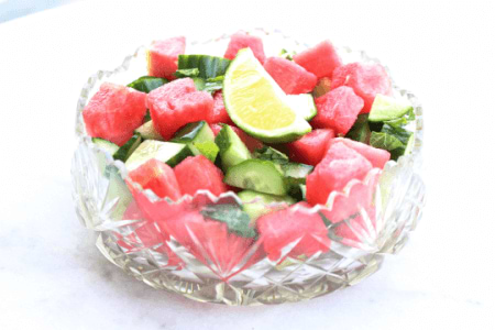 Super Hydrating Salad: Watermelon Cucumber & Mint thumbnail