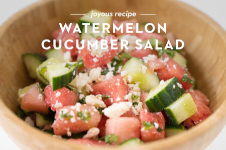 Watermelon Cucumber Salad thumbnail