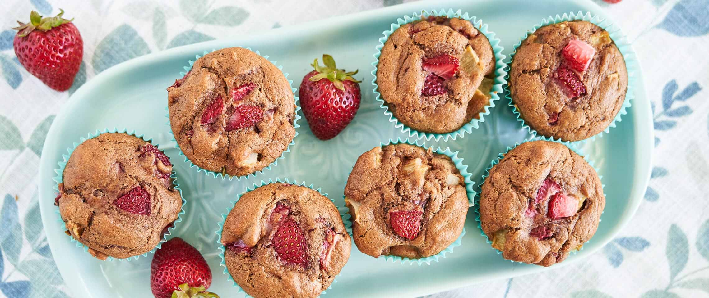 Strawberry Rhubarb Muffins • Joyous Health