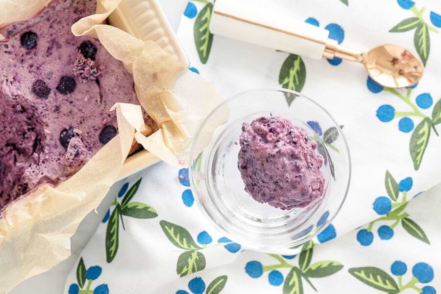 Homemade Blueberry Ice Cream | Dairy-free thumbnail