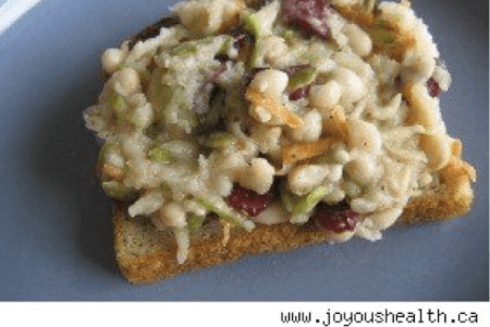 Gluten-free Chick Pea Apple Slaw Sandwich thumbnail