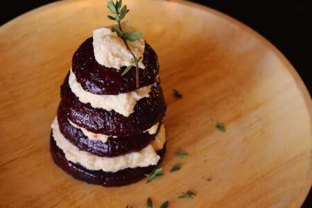 Thyme & Almond Cheese Beet Stacks thumbnail